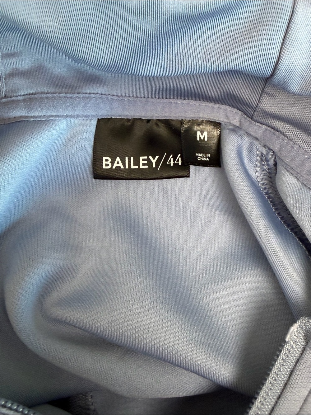 Bailey 44 Dusty Blue Full Zip Hoodie Medium - Picture 3 of 3